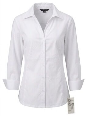 Zac & Rachel Classic White Button-Up Dress Shirt